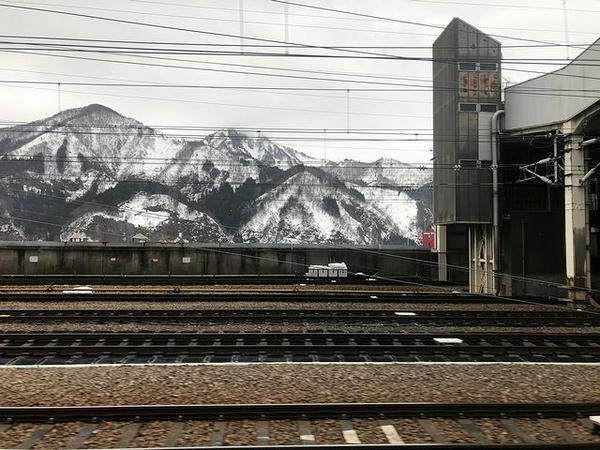 越後湯沢駅発車直後