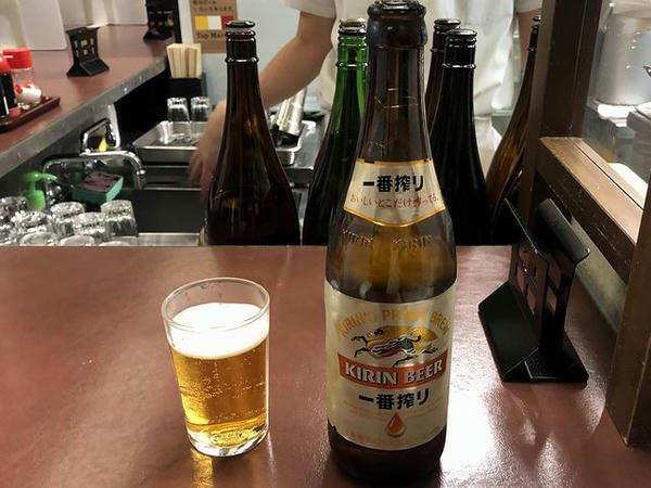 瓶ビール 一番搾り 中瓶 620円