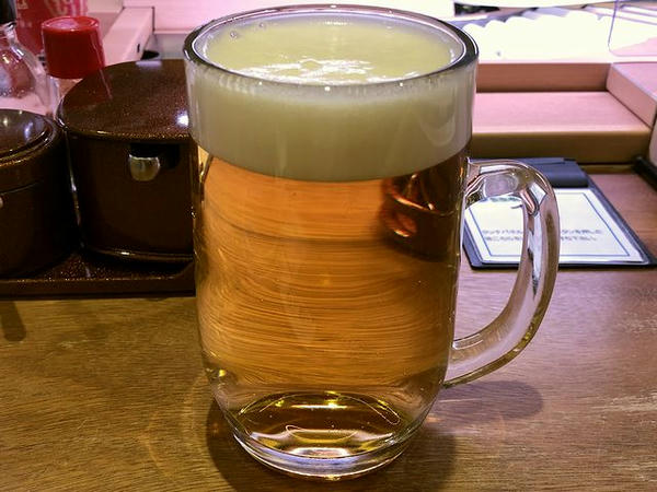 生ビール（アサヒ）460 円（税別）