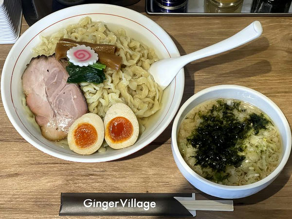 和風出汁生姜塩つけ麺 930円 ＋ 麺大盛 150円 ＋ 味玉 120円