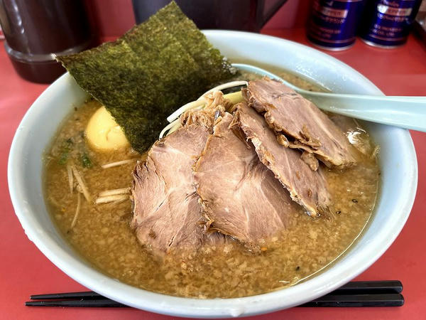 ネギ味噌チャーシューメン 830円 ＋ 味つけ玉子 100円