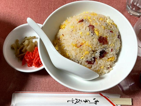ネギラーメン定食（半）の半チャーハン