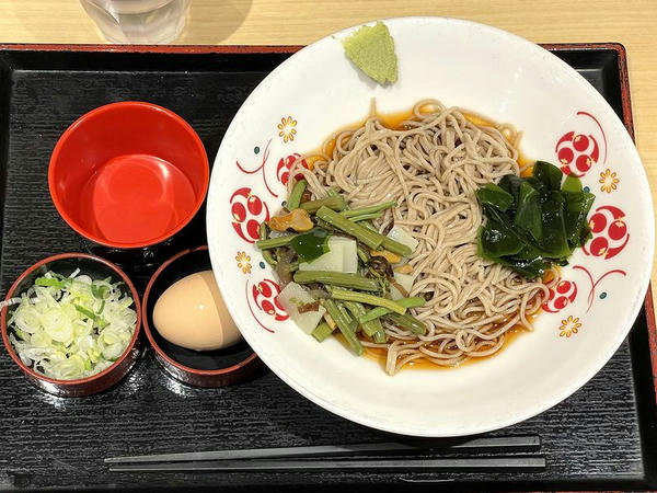 朝食冷しそば 420円