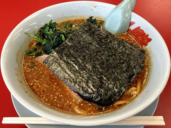 辛味噌ラーメン（中辛） 820円 ＋ ホウレン草 140円