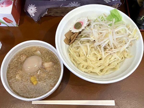 背脂煮干つけめん 980円 ＋ 味玉 120円 ＋ 温野菜 80円