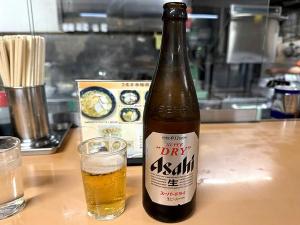 ビール（中） 580円