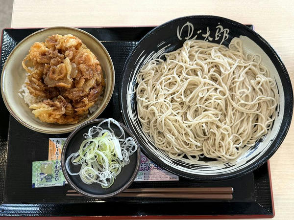 桜えびのミニかきあげ丼セット（冷） 980円 ＋ そば大盛 100円