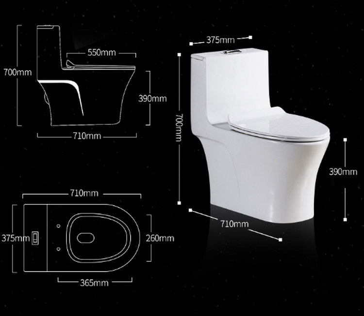 Mẫu bồn cầu bệt 1 khối
