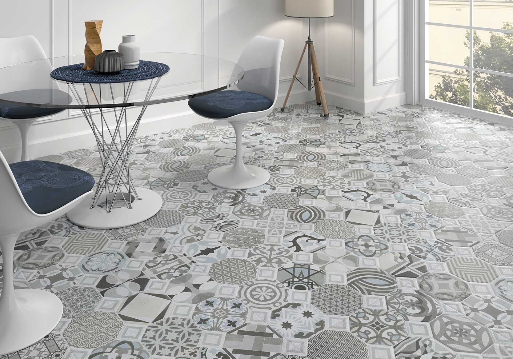 Gạch b&ocirc;ng l&aacute;t nền