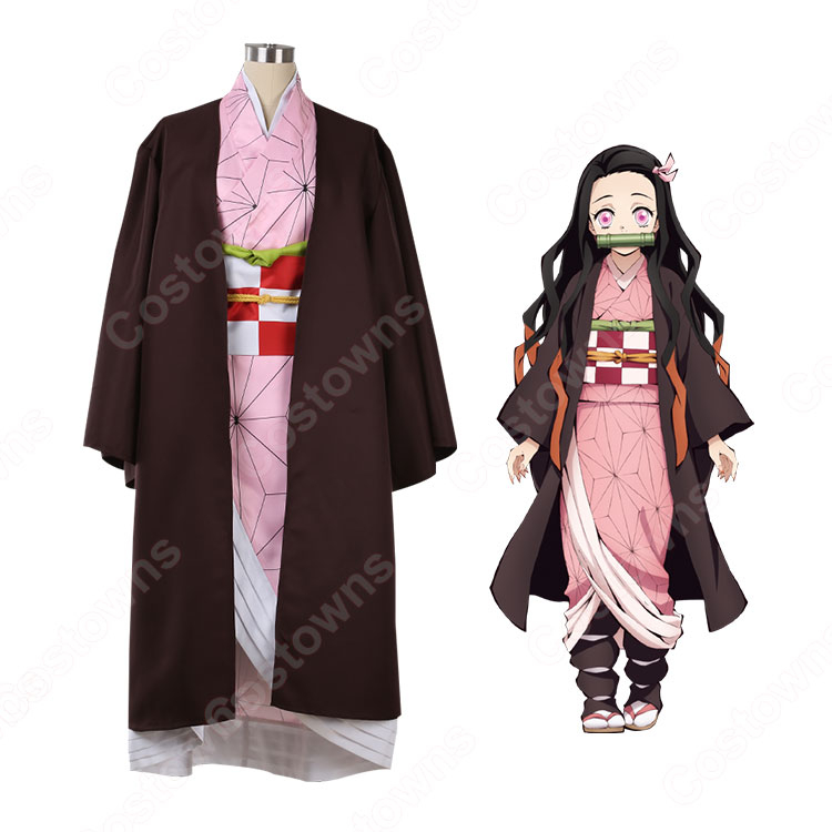 竈門禰豆子 コスプレ衣装 【鬼滅の刃】 cosplay 和服 オーダメイド可