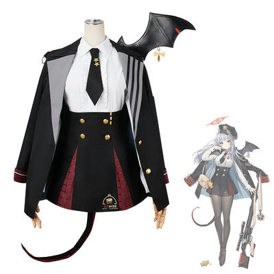 送料無料！！ブルーアーカイブ 黒舘ハルナ コスプレ衣装 オーダメイド可