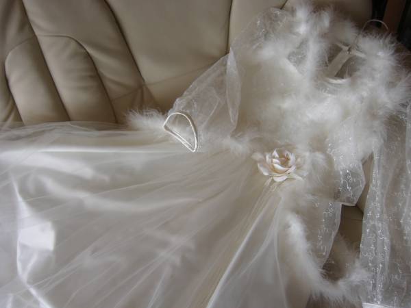 未使用　ボリュウムたっぷり純白ドレス