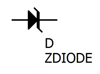 ツェナーダイオードの回路図記号です。