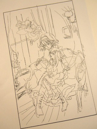 切り絵東方タロットカードⅧ:力
