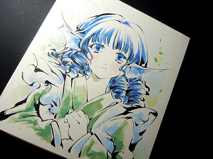東方輝針城わかさぎ姫色紙