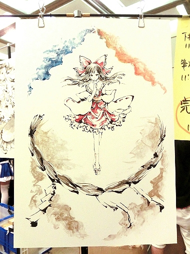 ライブペイント東方霊夢