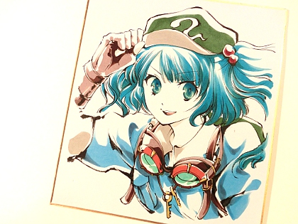 東方にとり色紙　エンジニアワルツ