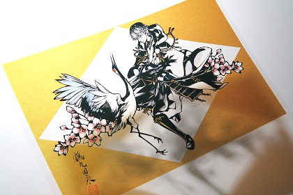 刀剣乱舞鶴丸国永切り絵