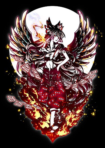 東方切り絵妹紅ポスター