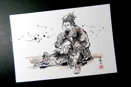 刀剣乱舞日本号墨筆絵
