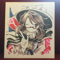 東方筆絵色紙菫子
