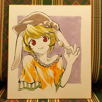 東方筆絵色紙鈴瑚