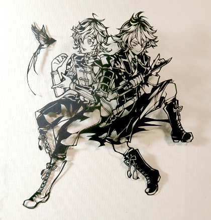 刀剣乱舞切り絵物吉貞宗後藤藤四郎