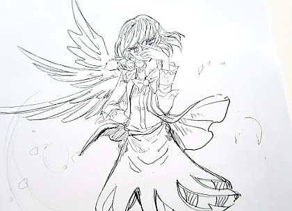 東方切り絵下描きサグメ