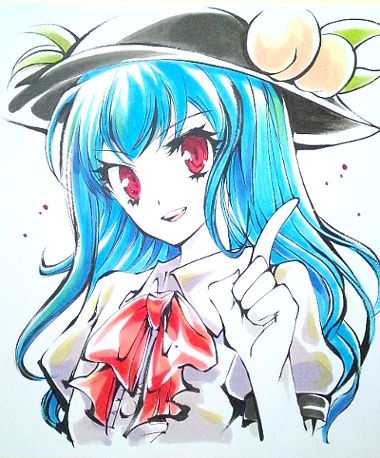 東方筆絵色紙天子