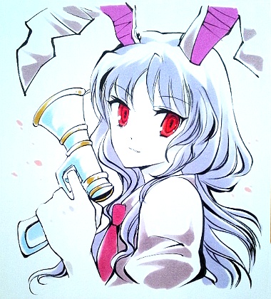 東方筆絵色紙優曇華