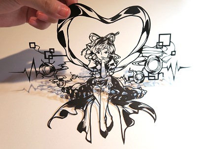 東方切り絵神霊廟霍青娥