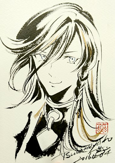刀剣乱舞水墨画筆絵スケブ閃華の刻9和泉守兼定