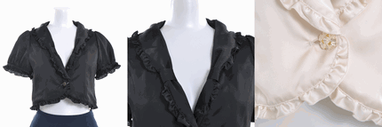 ショート丈ジャケット風ボレロ