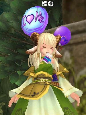 イベントのチョコと風船