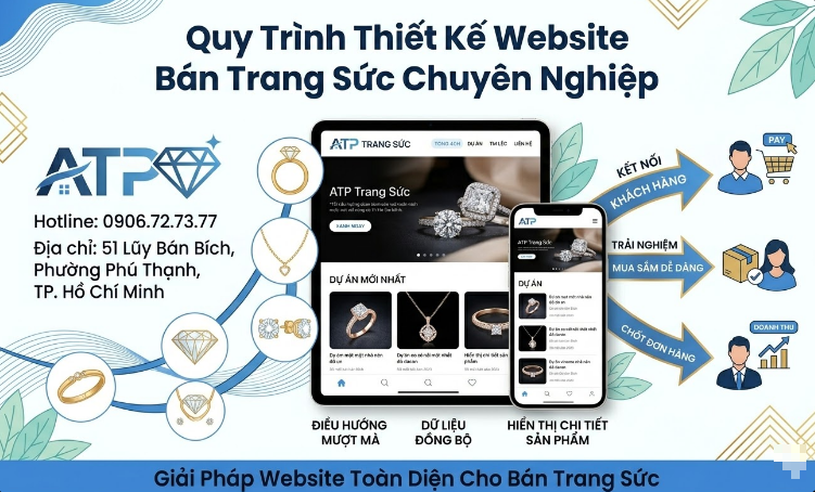 dich vụ thiet kế web cho cửa h&agrave;ng trang sức chuy&ecirc;n nghiệp