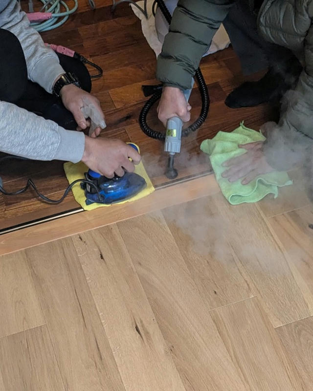 スチームで補正を