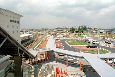 2005年8月の守谷駅東口