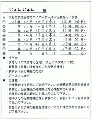 ハイパーサーミア治療計画
