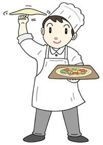 Illustration of occupation and work ・ Pizzeria
