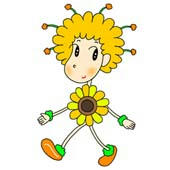 「Lovely flower cartoon - Flower fairy （Fairy of yellow flower）」