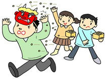Driving away evils, Event of Japan, Bean-throwing ceremony, Demon, Event of season