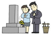 Equinoctial week, Visiting a grave, Event of spring, Event of Japan