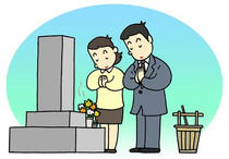 Equinoctial week, Visiting a grave, Event of spring, Event of Japan