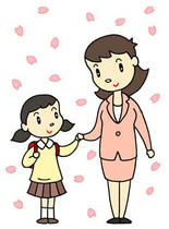 Entrance, Entrance ceremony, New student, The first grader, Event of spring