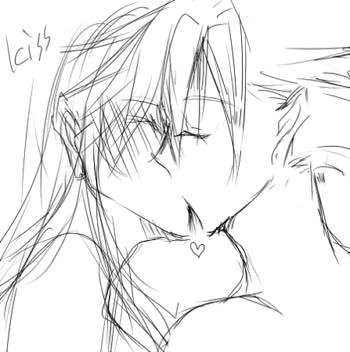 キス。