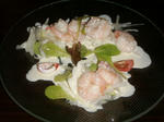海老とアボガドのわさびクリームサラダ
