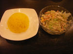 Bセット(サフランライスとサラダ)