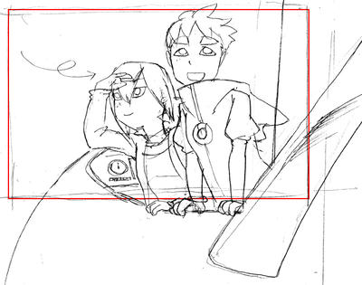 プレボ用描き下ろしラフスケッチ