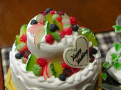 ミニチュアウェディングケーキ-アップ