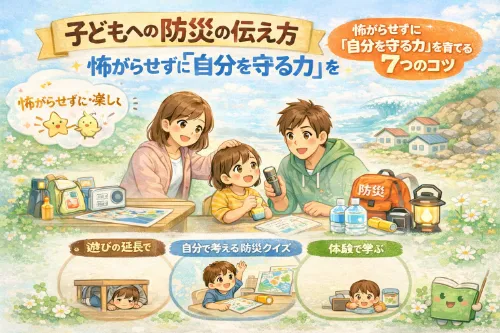 子どもへの防災の伝え方 イメージ画